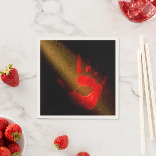 Bloody Hand Print Servet (Insitu)