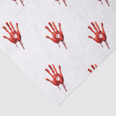 Bloody Hand Print Tissuepapier (Detail)