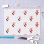 Bloody Hand Print Tissuepapier (Craft)