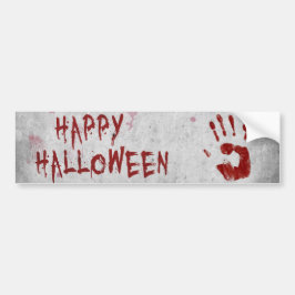 Bloody-handafdruk Halloween Bumpersticker