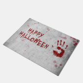 Bloody-handafdruk Halloween Deurmat (Schuin)