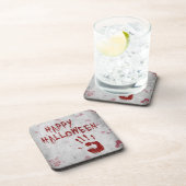 Bloody-handafdruk Halloween Drankjes Onderzetter (Rechterzijde)