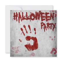 Bloody-handafdruk Halloween