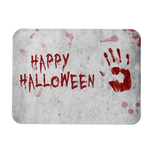 Bloody-handafdruk Halloween Magneet (Horizontaal)