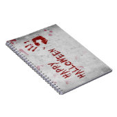 Bloody-handafdruk Halloween Notitieboek (Rechterzijde)