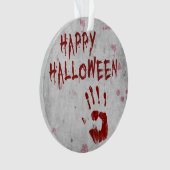 Bloody-handafdruk Halloween Ornament (voorkant)