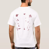 Bloody-handdruk Halloween - Shirt (Achterkant)