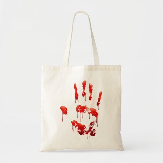 Bloody handdruk Horror Halloween Party Night Cost Tote Bag (Voorkant)