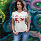 Bloody handdrukken t-shirt
