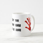 Bloody Hands Coffee Mok (Voorkant rechts)