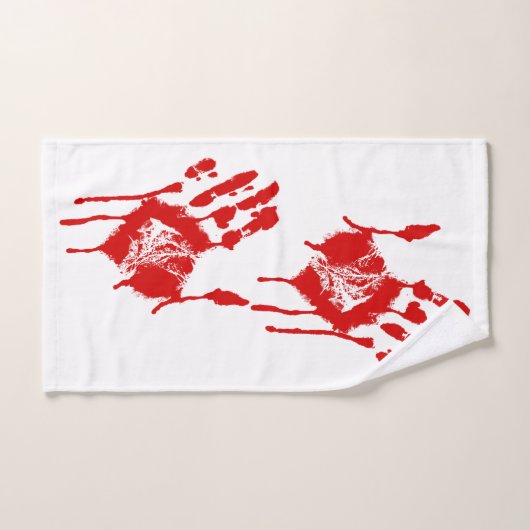 Bloody Hands Hand Towel Handdoek (Handdoek)