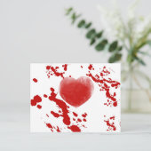 Bloody Heart Briefkaart (Staand voorkant)