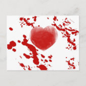 Bloody Heart Briefkaart (Voorkant)