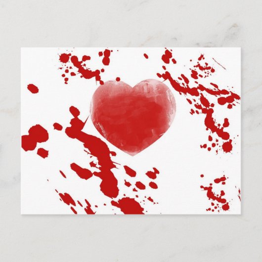 Bloody Heart Briefkaart (Voorkant)