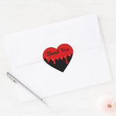Bloody Heart Thank You Hart Sticker (Envelop)