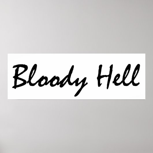 Bloody hel poster (Voorkant)