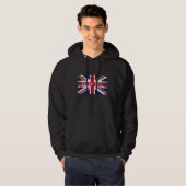Bloody Hell Funny British Slang Pride UK Flag Enge Hoodie (Voorkant volledig)