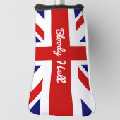 Bloody Hell Funny Britse Humor Expression Golfheadcover (Draai 90)