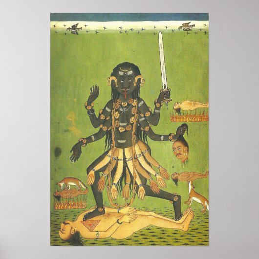 Bloody Kali patroongodin van de Thugs Poster (Voorkant)