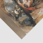 Bloody Lady Pirate Captain Decoupage Papier (Detail)