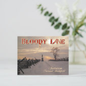 Bloody Lane, Antietam National Battlefield, MD Briefkaart (Staand voorkant)
