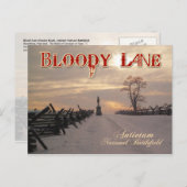 Bloody Lane, Antietam National Battlefield, MD Briefkaart (Voorkant / Achterkant)