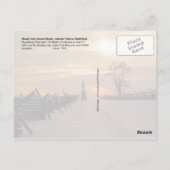 Bloody Lane, Antietam National Battlefield, MD Briefkaart (Achterkant)