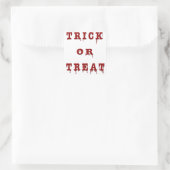 Bloody Letter-Trick or treat Vierkante Sticker (Tas)