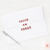Bloody Letter-Trick or treat Vierkante Sticker (Envelop)