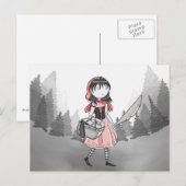 Bloody Lil Red Briefkaart (Voorkant / Achterkant)