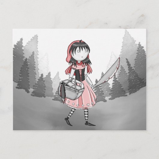 Bloody Lil Red Briefkaart (Voorkant)