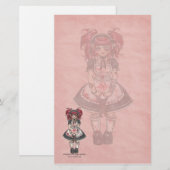 Bloody Lolita Gothic Stationery Briefpapier (Voorkant / Achterkant)