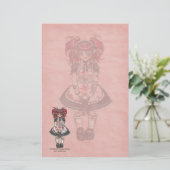 Bloody Lolita Gothic Stationery Briefpapier (Staand voorkant)