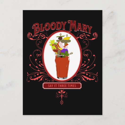  Bloody Mary, 3 keer Briefkaart (Voorkant)
