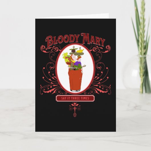  Bloody Mary, 3 keer Feestdagen Kaart (Voorkant)