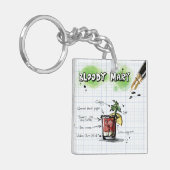 Bloody Mary Acrylic Sleutelhanger (Voorkant Links)