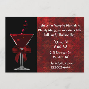 Bloody Mary All Hallows Eve Party Kaart
