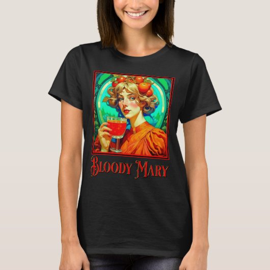 Bloody Mary Art Nouveau T-shirt (Voorkant)