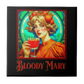 Bloody Mary Art Nouveau Tegeltje (Voorkant)