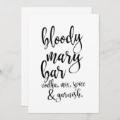Bloody Mary Bar - Betaalbaar bruiloft (Voorkant / Achterkant)