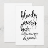 Bloody Mary Bar Betaalbaar Trouwbord (Voorkant / Achterkant)