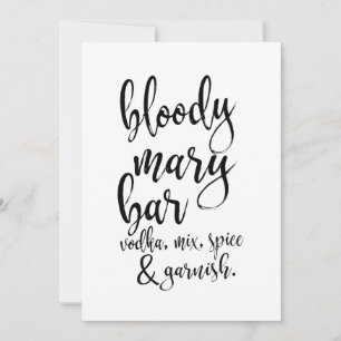 Bloody Mary Bar Betaalbaar Trouwbord