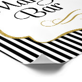 Bloody Mary Bar Bord Black Goud Poster (Hoek)