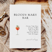 Bloody Mary Bar Bruids Douche Uitnodiging