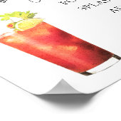 Bloody Mary Bar Drink Bordje Poster (Hoek)