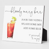 Bloody Mary Bar Drink Sign Fotoplaat (Zijkant)