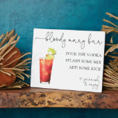 Bloody Mary Bar Drink Sign Fotoplaat (Zijkant)
