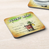 Bloody Mary Bartender Drink Recipe Onderzetter (Linkerzijde)