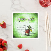 Bloody Mary Bartender Drink Recipe Servetten (Insitu)