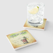 Bloody Mary Bartender Drink Recipe Stenen Onderzetter (Zijkant)